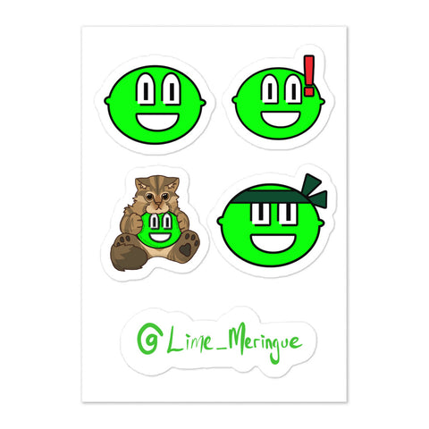 Lime_Meringue Emote Sticker sheet