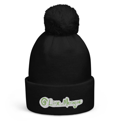 Lime Pom pom beanie